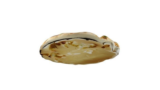 Indian Naan  Low-poly 3D model 5