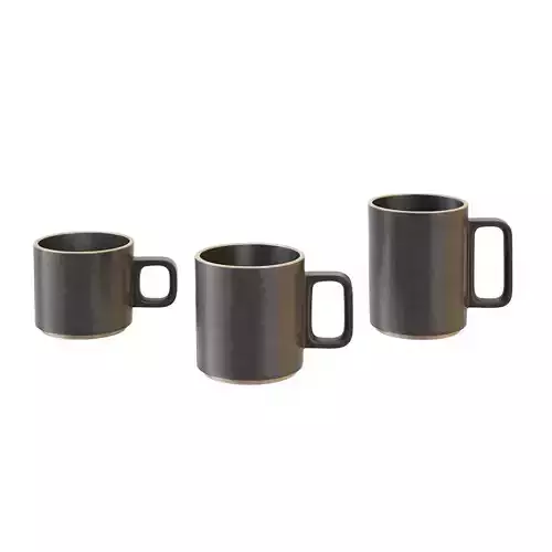 Black Porcelain Mug Cup by Hasami Porcelain