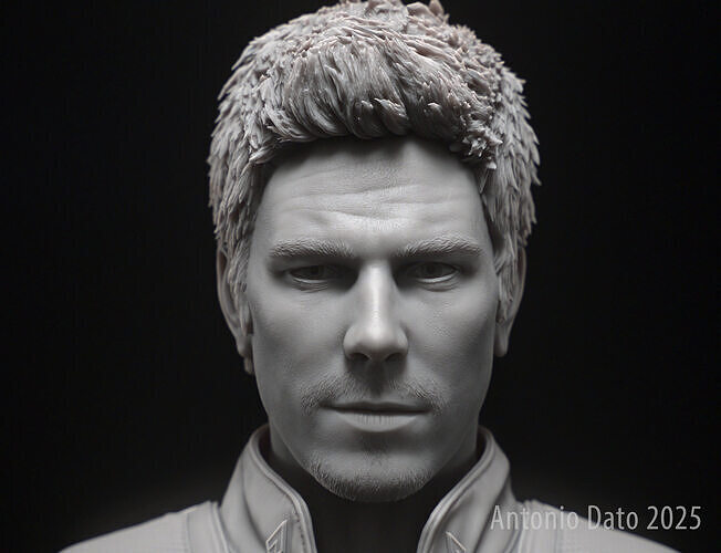 Michael Trucco as Samuel T Anders Bust Printable 3D Model 3D print model