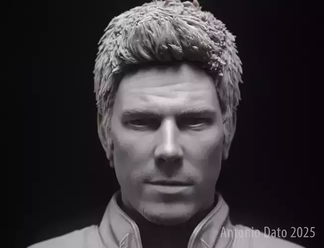 Michael Trucco as Samuel T Anders Bust Printable 3D Model