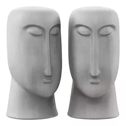 Sculpture abstract face