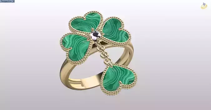 heart lucky alhambra ring