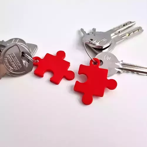 Puzzle Piece Keychain