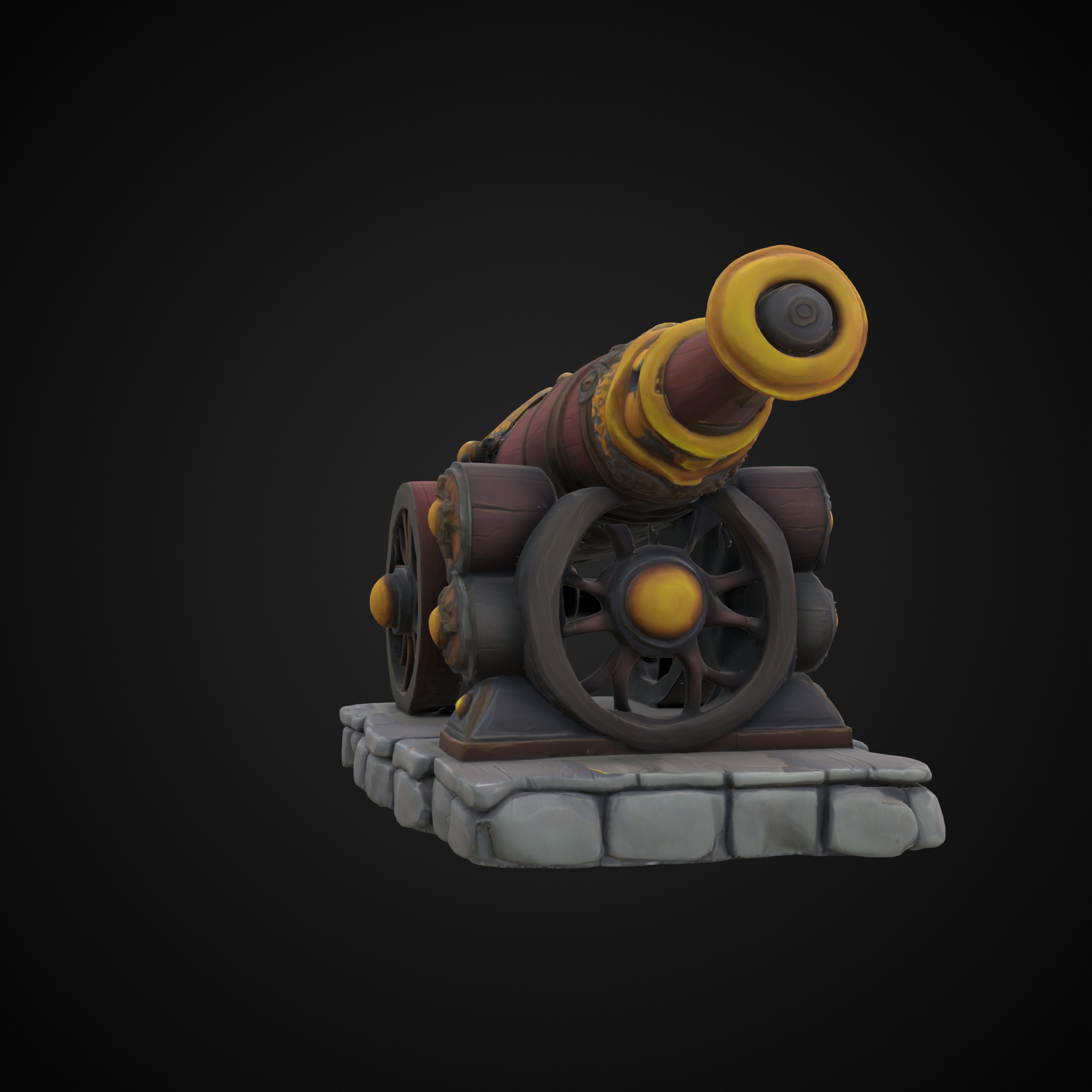 Stylized Asset - Cannon 3D model_3