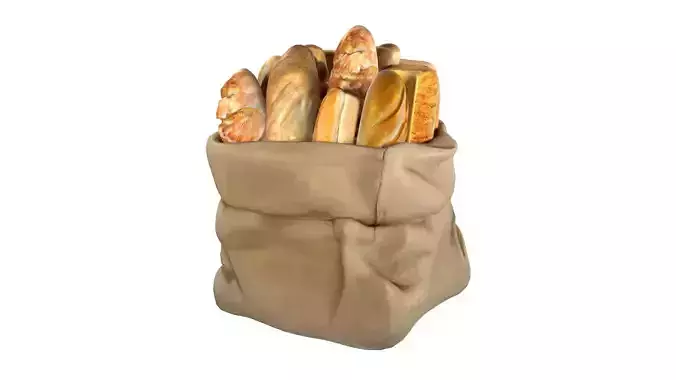 Bakery Bag with breads 