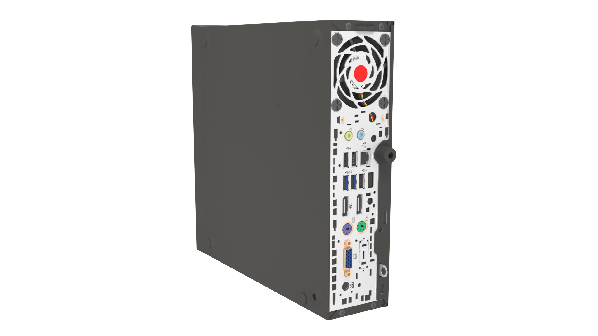 HP Desktop i5 Computer PC 3D model_18