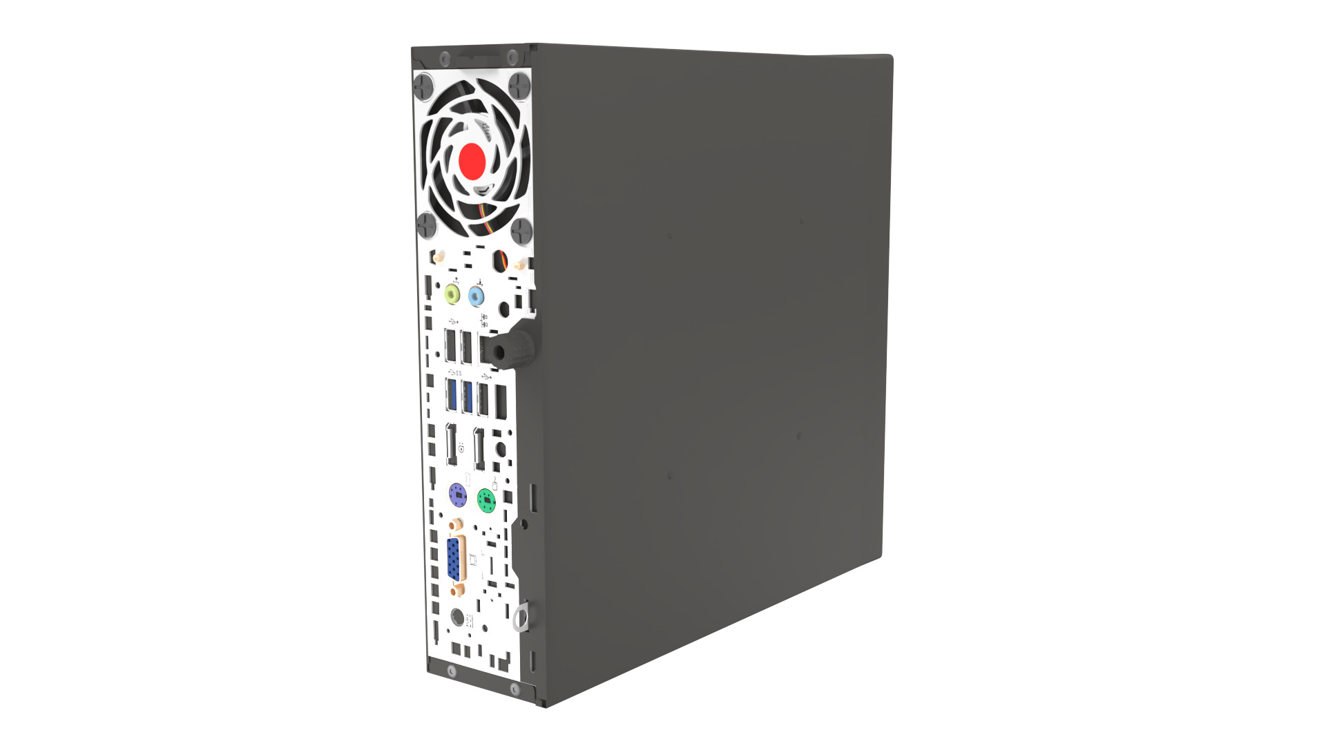 HP Desktop i5 Computer PC 3D model_4