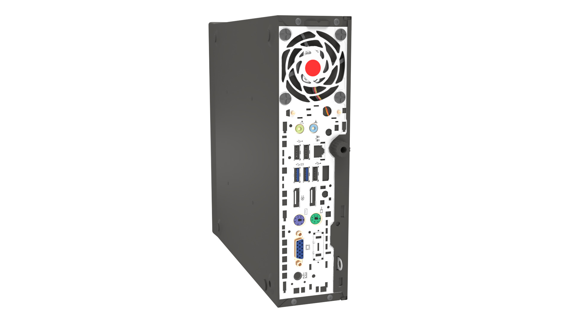 HP Desktop i5 Computer PC 3D model_1