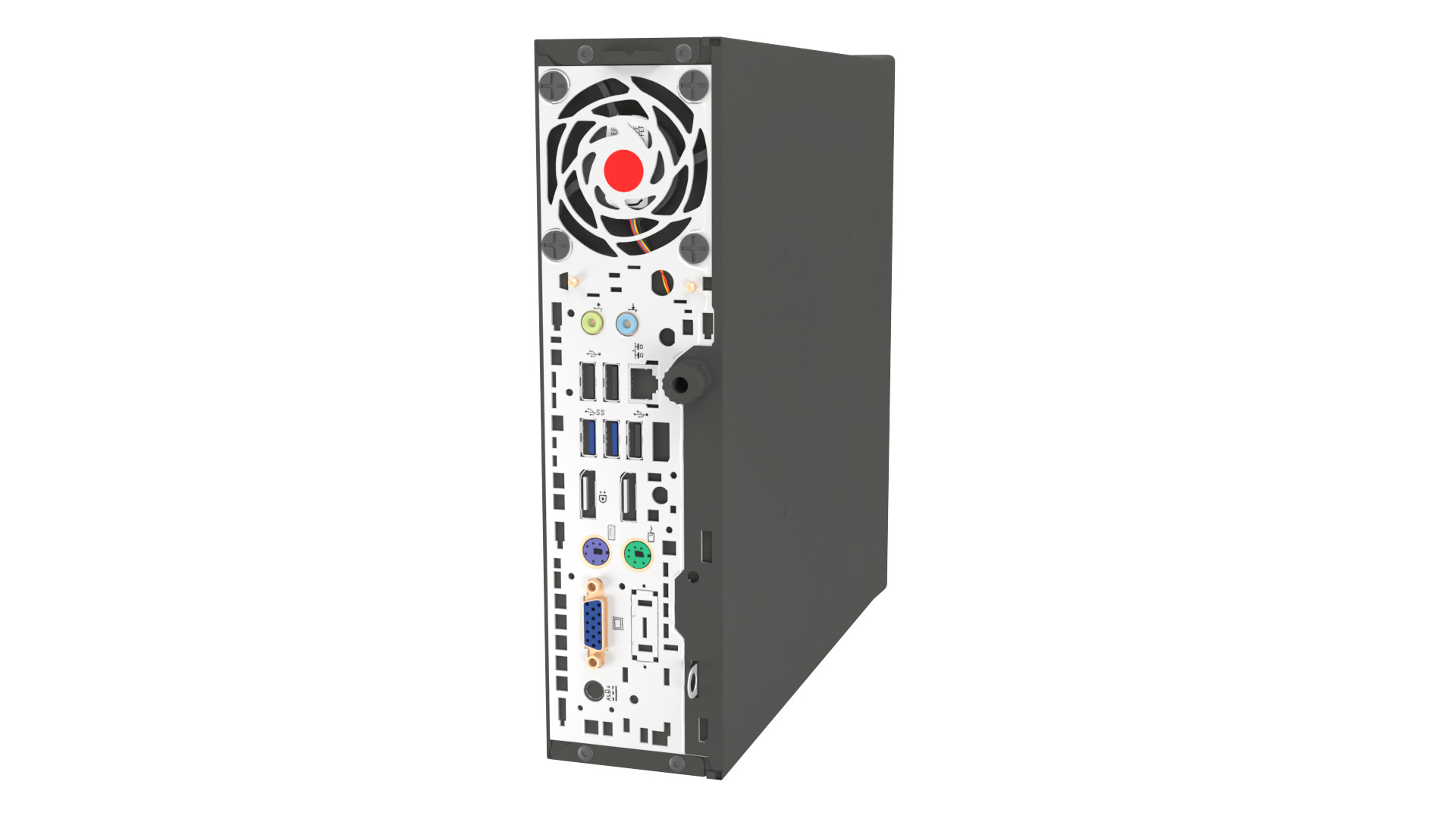 HP Desktop i5 Computer PC 3D model_3