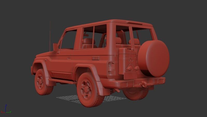 Toyota Land Cruiser J71 3door VXR 2017 3D print model_2