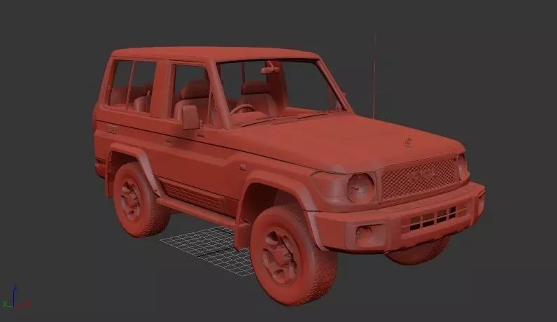 Toyota Land Cruiser J71 3door VXR 2017 3D print model_0