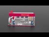Curved fascia exhibition stall with circular side logos Low-poly 3D model_1