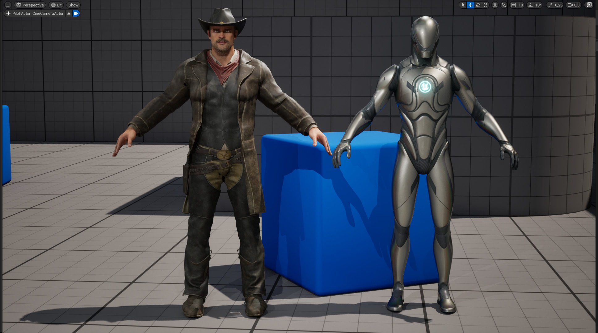 Realistic Western Cowboy Fighter Character Wild West Gunslinger Low-poly 3D model_23