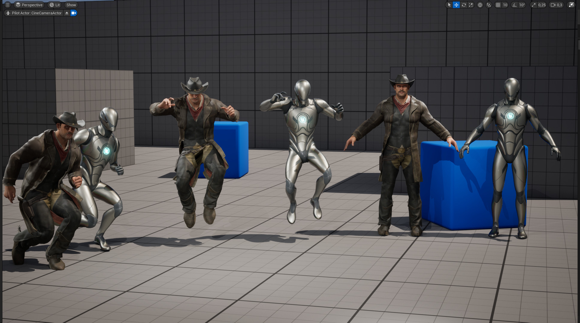 Realistic Western Cowboy Fighter Character Wild West Gunslinger Low-poly 3D model_21