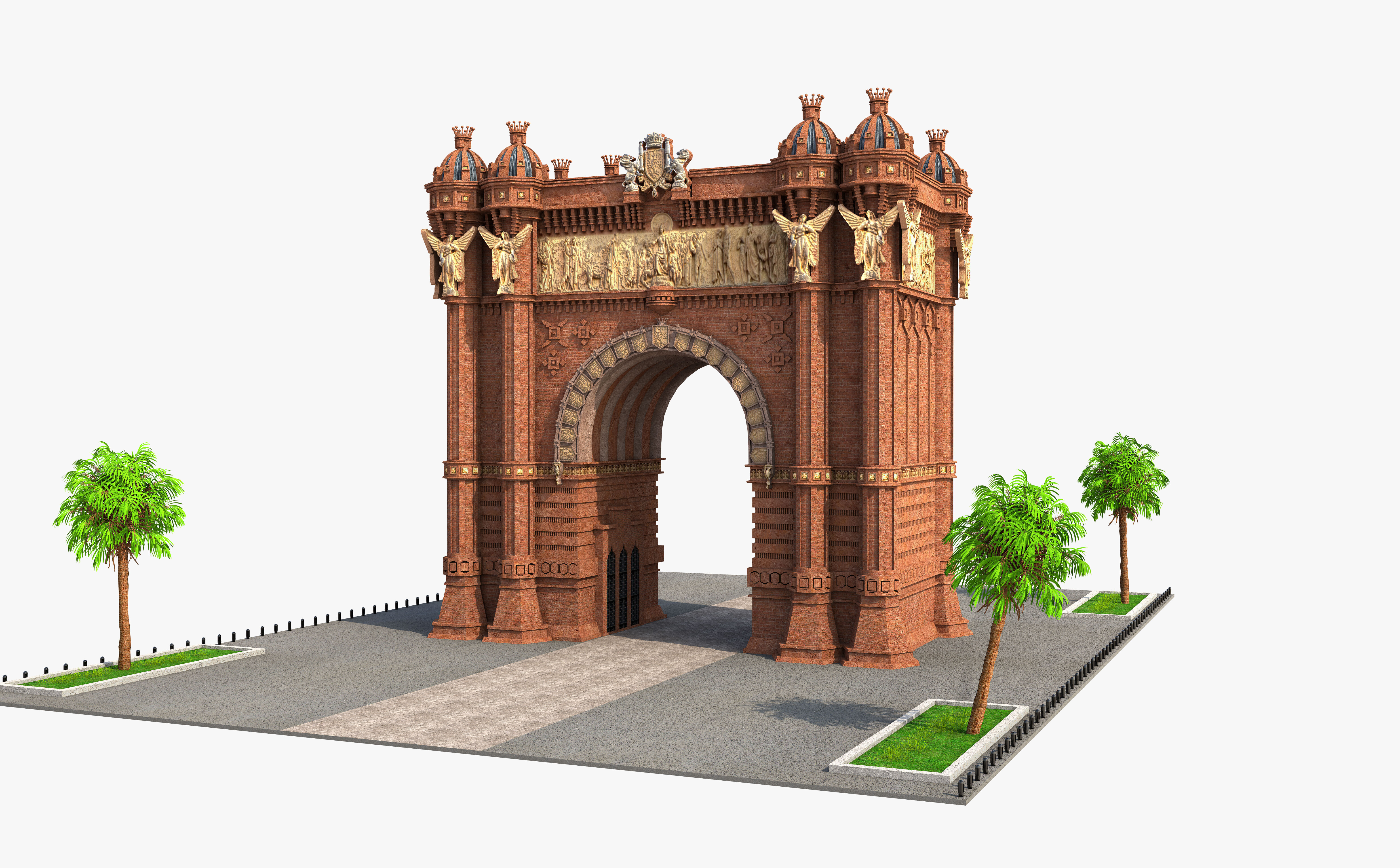 Arc de Triomf Barcelona 3D model