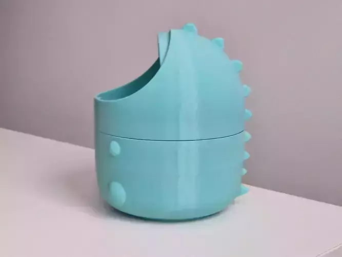 DinoChomp the Dinosaur Trash Bin 3D print model