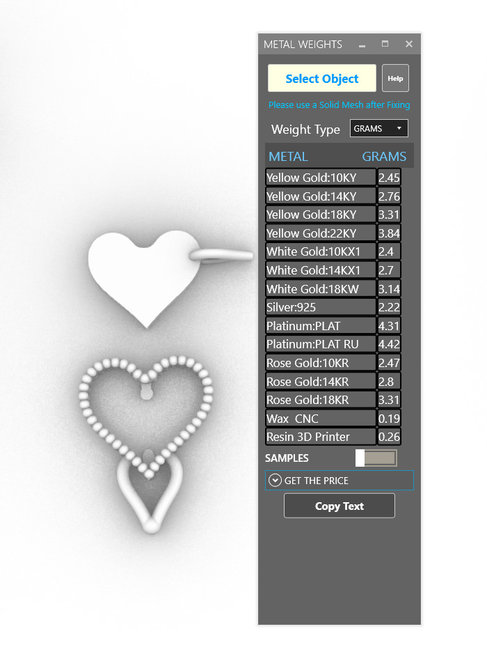 Heart necklace 3D print model_9