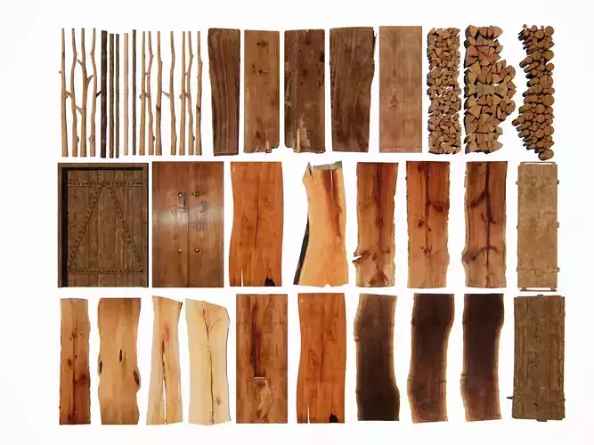 Wooden door panel combination