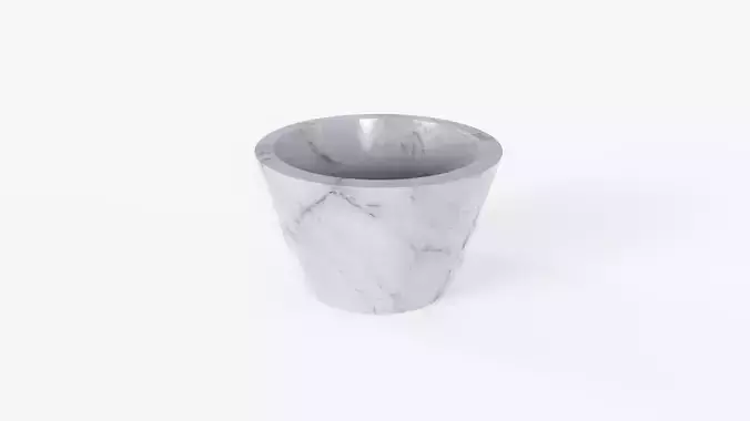 Bowl Marble S Low-poly 3D model