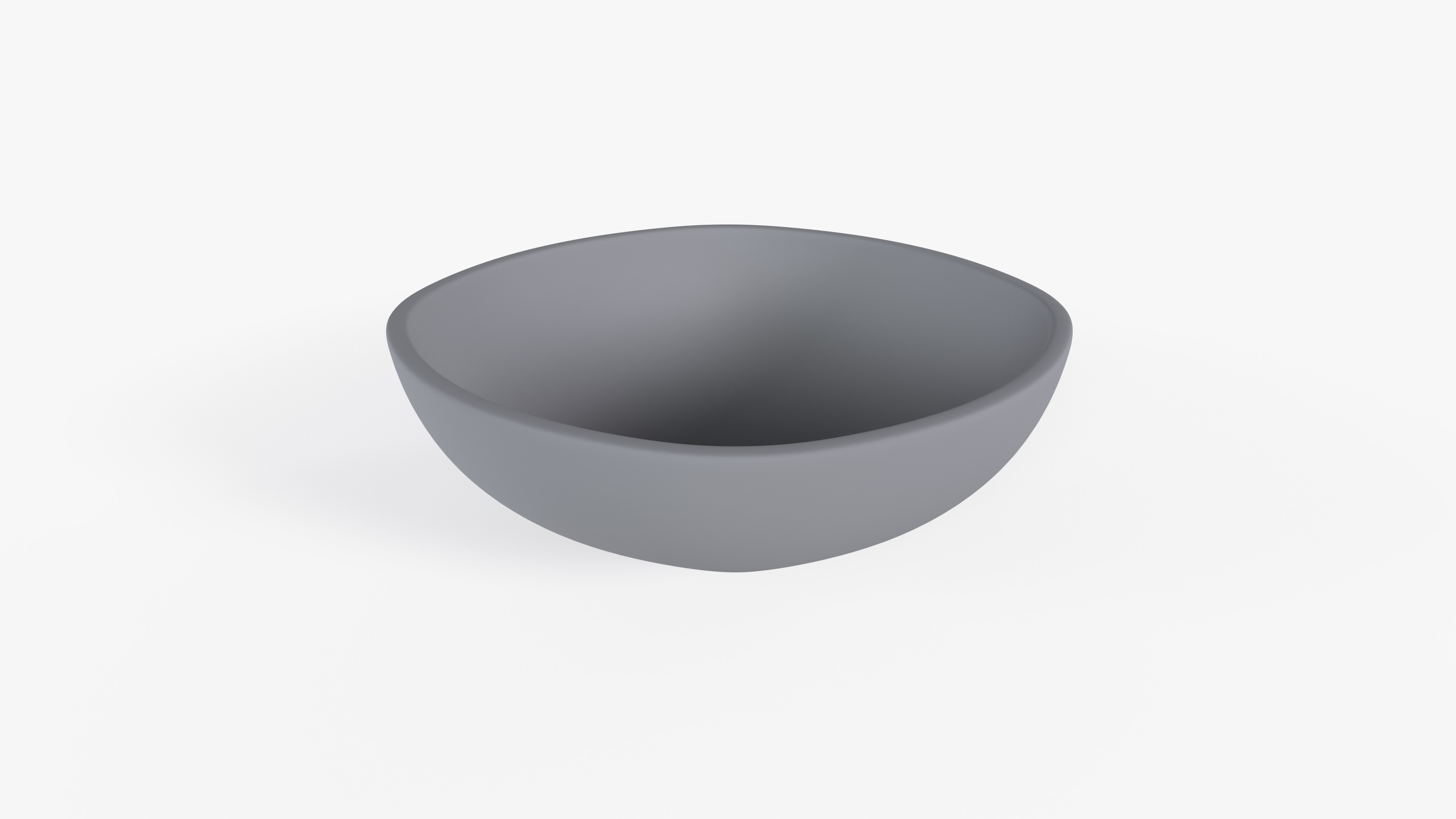 Bowl Marble L Low-poly 3D model_9
