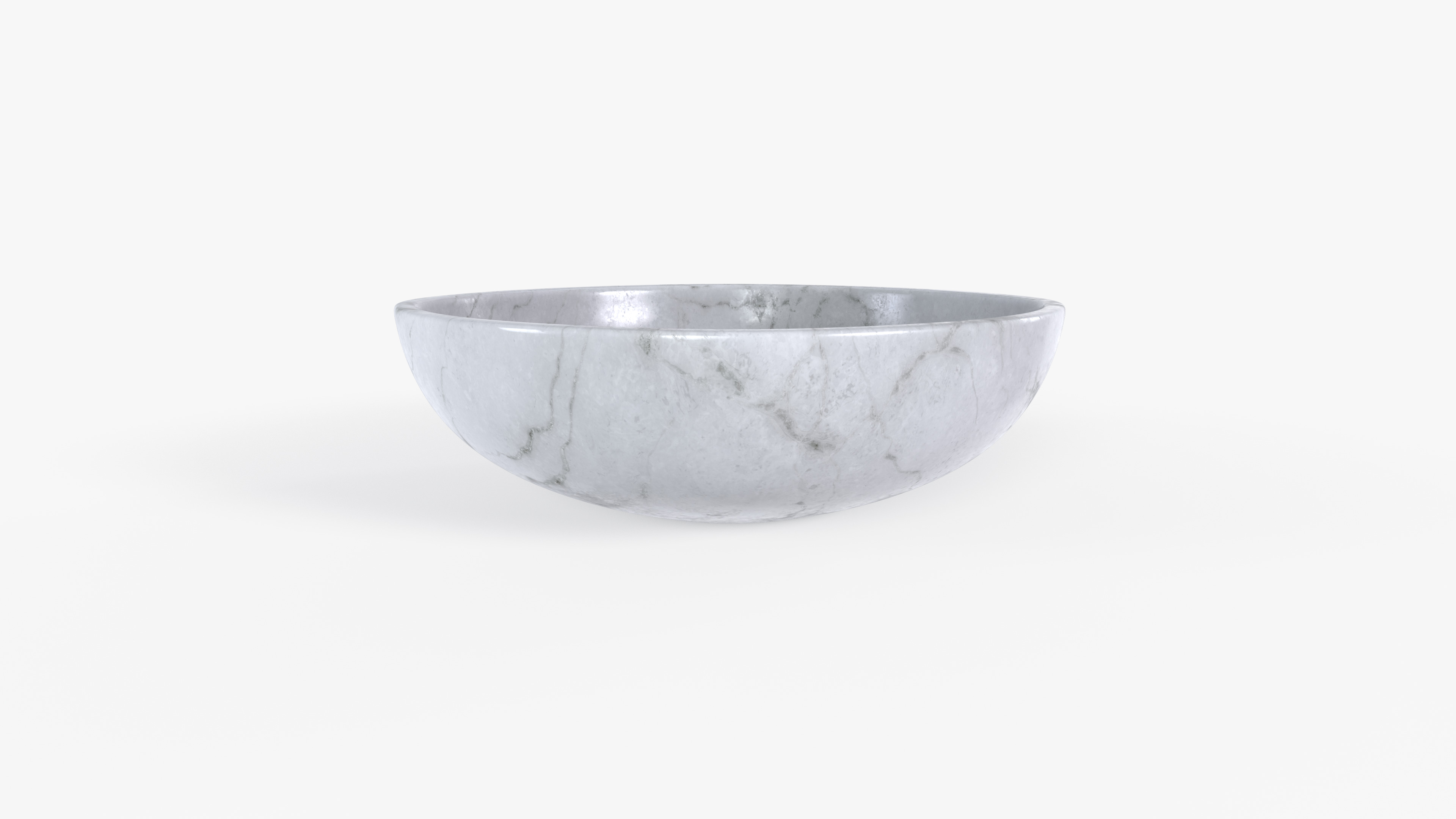 Bowl Marble L Low-poly 3D model_3