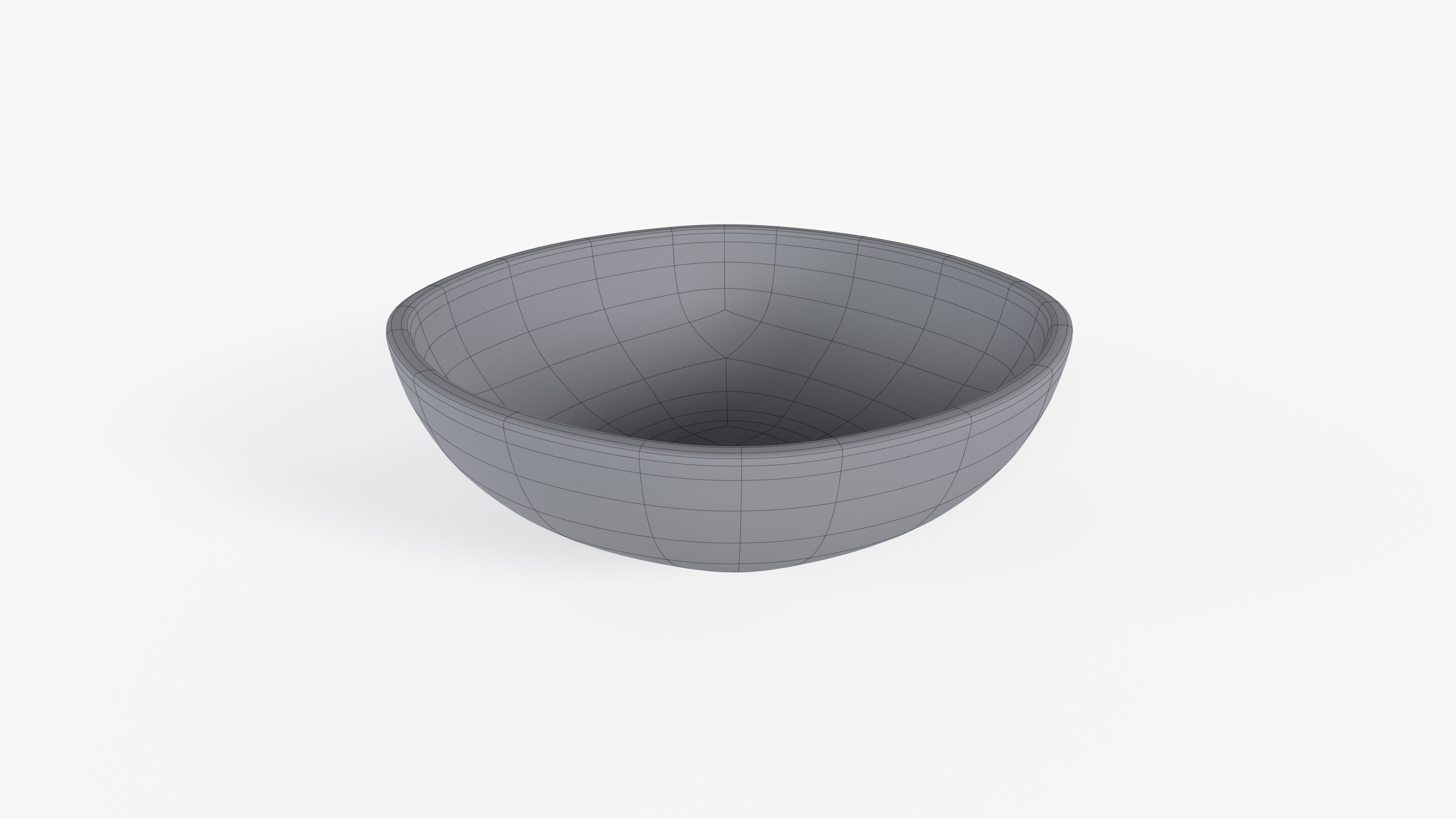 Bowl Marble L Low-poly 3D model_8