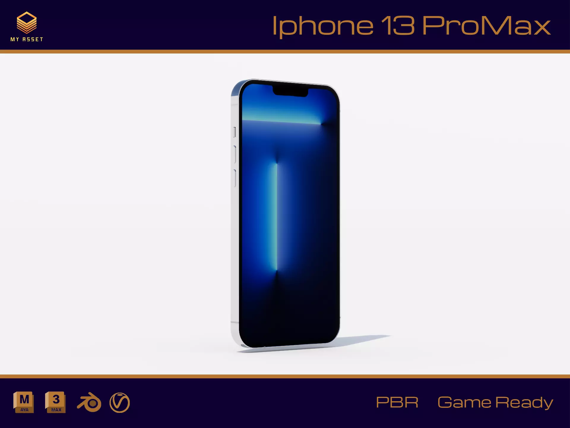 Iphone 13 ProMax Low-poly 3D model