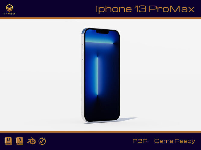 Iphone 13 ProMax Free low-poly 3D model