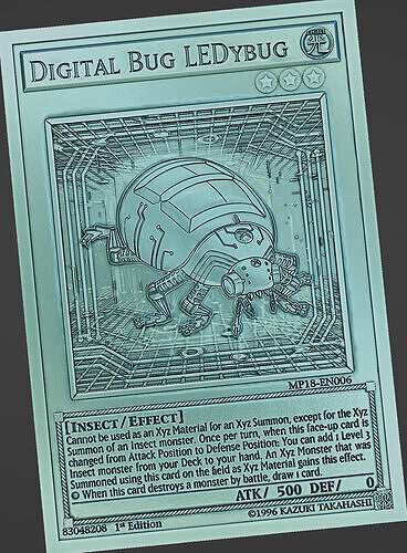 Digital Bug LEDybug - yu-gi-oh Free 3D print model