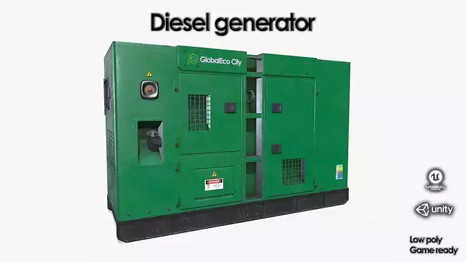 Diesel generator green