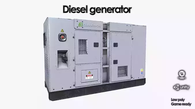  Diesel generator white