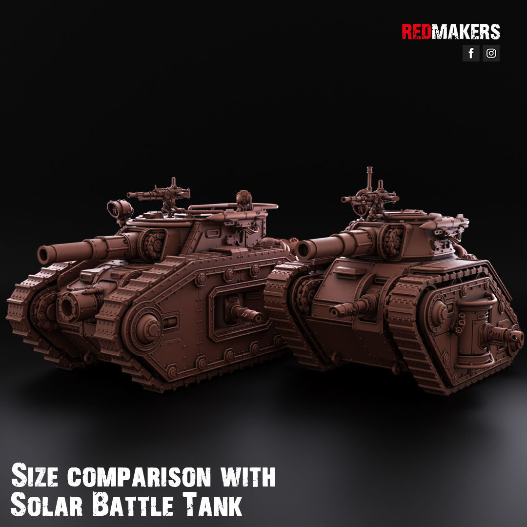 Bastion - Solar Heavy Tank - Imperial Force 3D print model_5