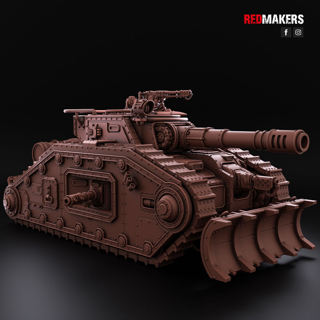 Bastion - Solar Heavy Tank - Imperial Force 3D print model_3