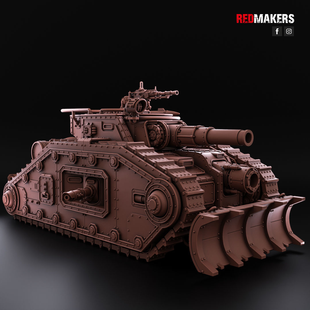 Bastion - Solar Heavy Tank - Imperial Force 3D print model_11