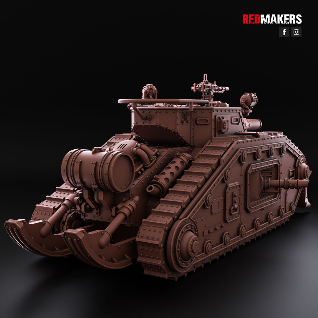 Bastion - Solar Heavy Tank - Imperial Force 3D print model_12