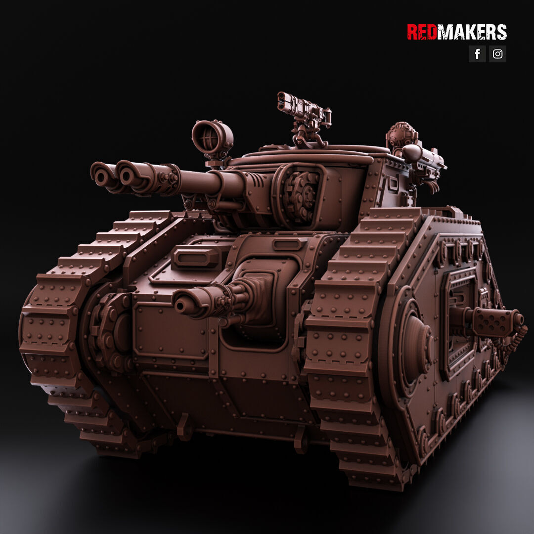 Bastion - Solar Heavy Tank - Imperial Force 3D print model_4
