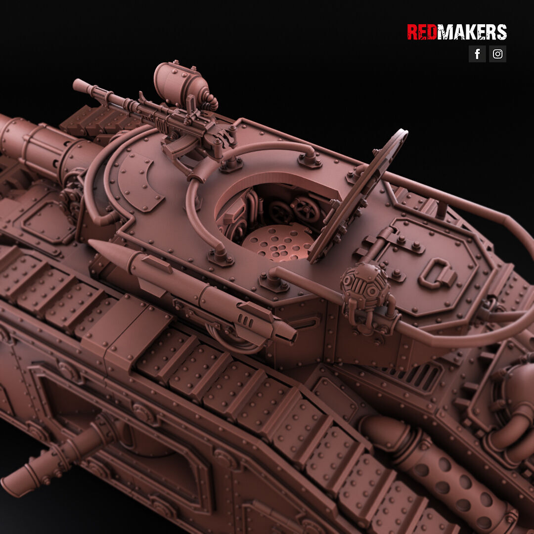 Bastion - Solar Heavy Tank - Imperial Force 3D print model_9
