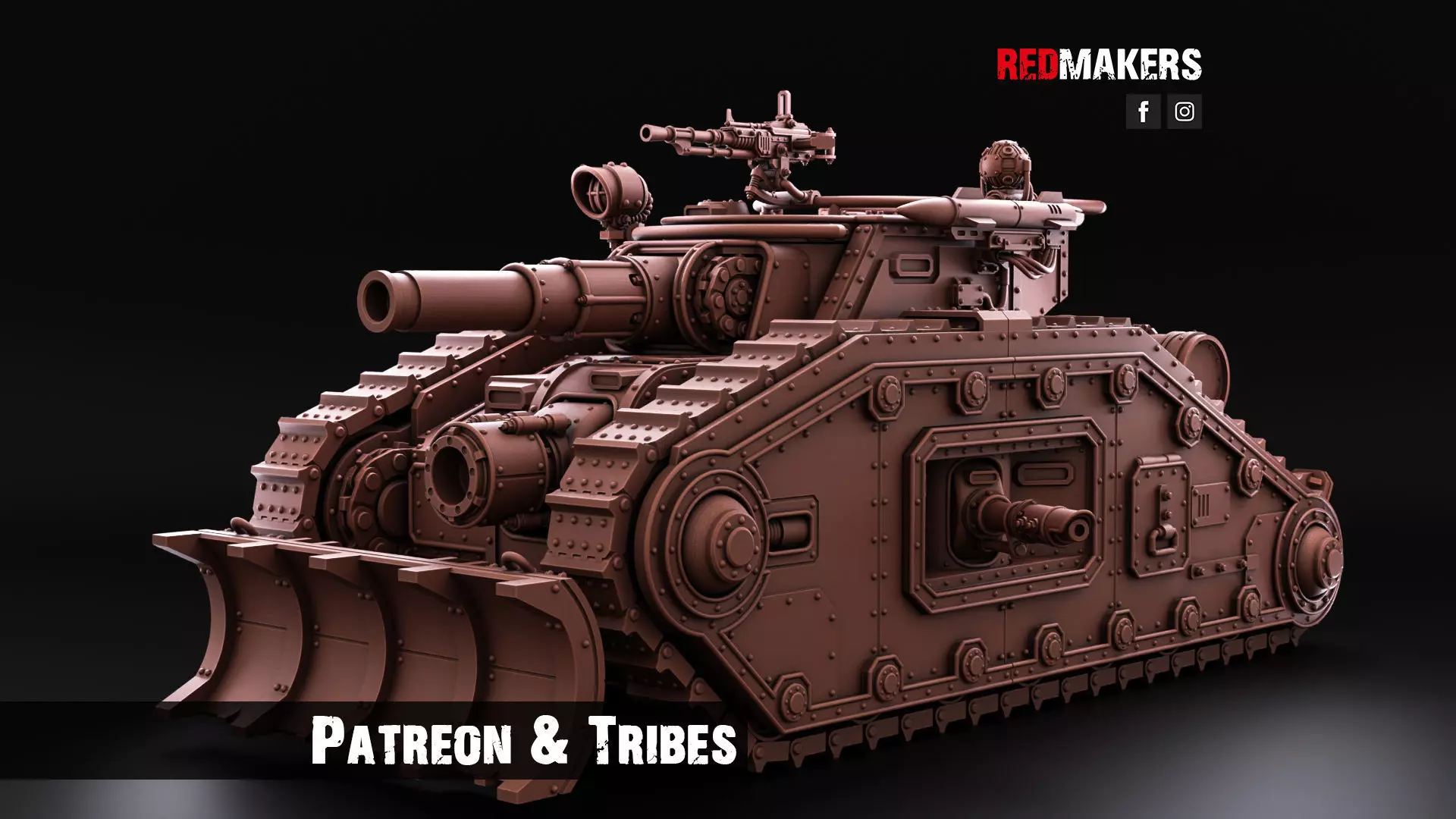 Bastion - Solar Heavy Tank - Imperial Force 3D print model_0