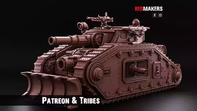 Bastion - Solar Heavy Tank - Imperial Force 3D print model