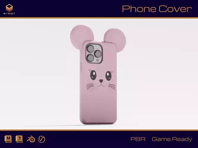 phone cover Low-poly 3D model