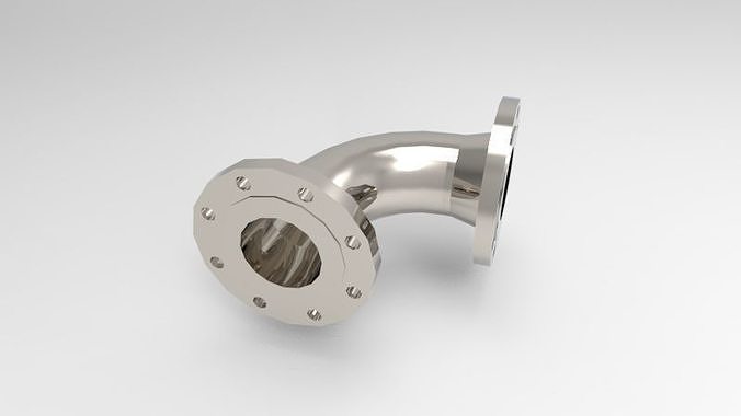 Flange Elbow 3D print model