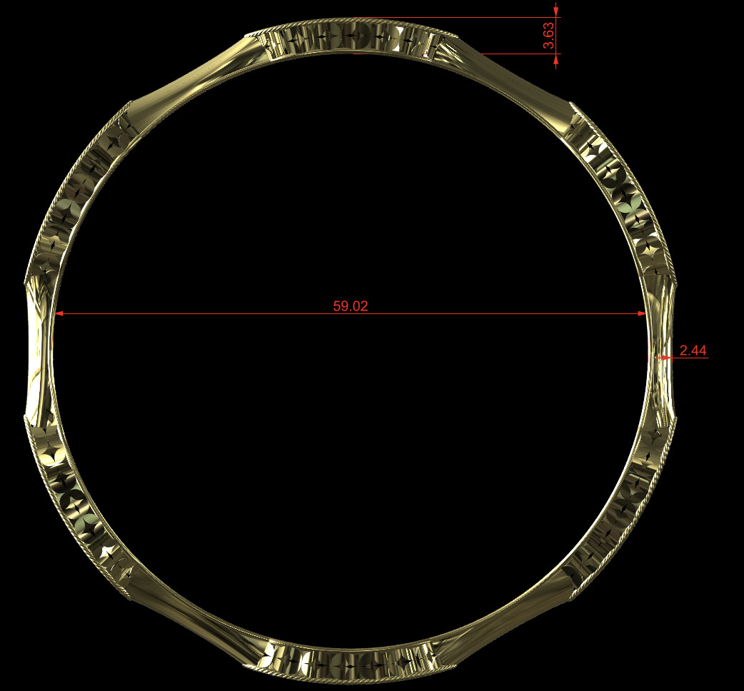 bangle 3D print model_2