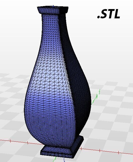 Golden Vase 3D model_7