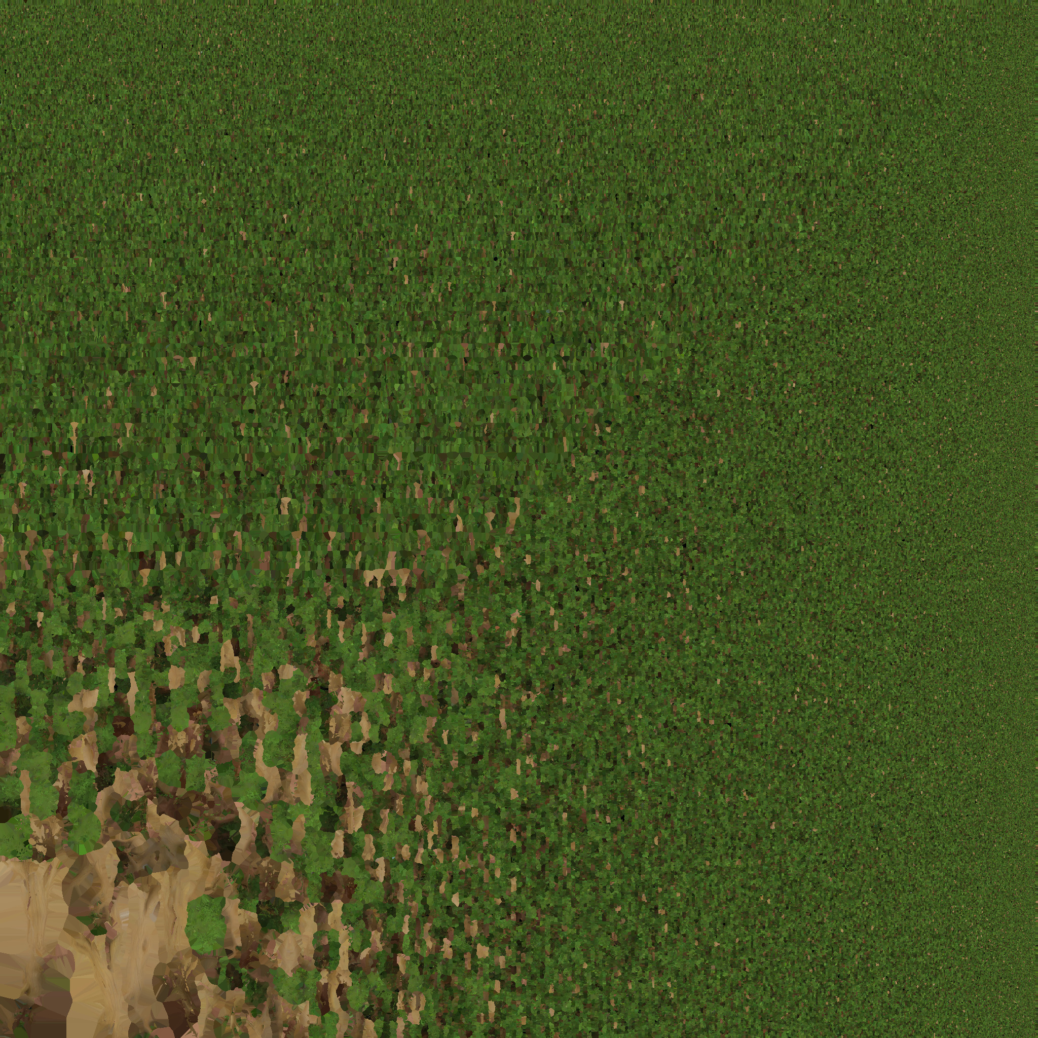 Realistic Stylized Oak with Roots and Branches Low-poly 3D model_3