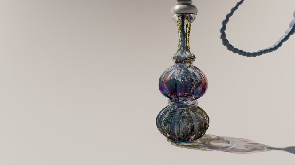 Stylized Hookah-Shisha 3D Model Low-poly 3D model_9