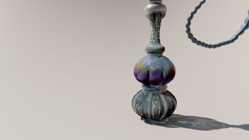 Stylized Hookah-Shisha 3D Model Low-poly 3D model_10