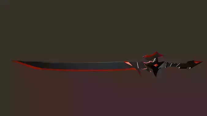 Low Poly 3D Sword Assets - Stylized Fantasy Assassin Sword
