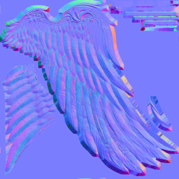 Angel Wings low-poly Low-poly 3D model_5