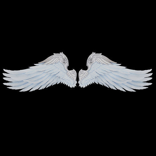 Angel Wings low-poly Low-poly 3D model