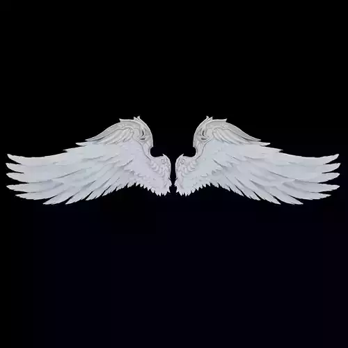Angel Wings low-poly Low-poly 3D model